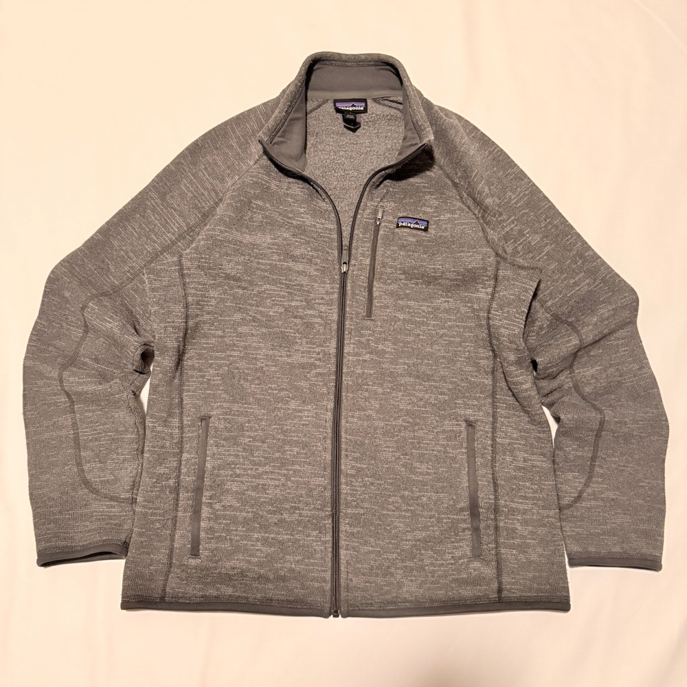 Patagonia Better Sweater Jacket Mens Large Grey Full Zip Fleece STY25527 SP17